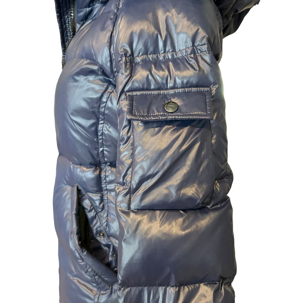 S13 New York Down Puffer Coat Faux Fur Hood Sz S - Picture 10 of 16